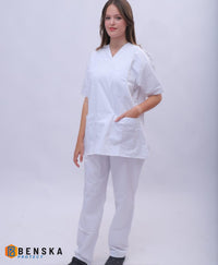 Ensemble tenue médicale blanche - Mixte